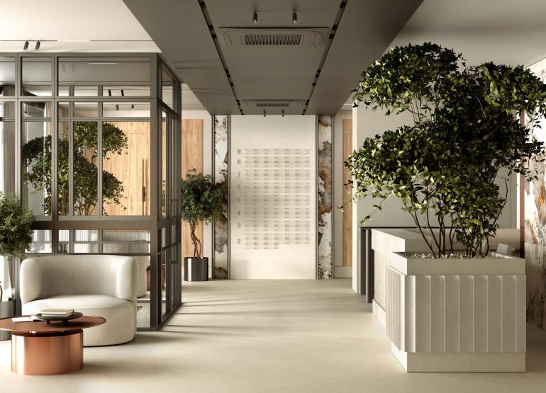 Fili Residence: Вид главного ресепшен здания